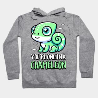 You're One In A Chameleon! Cute Chameleon Pun Hoodie